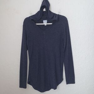 Sunday Women’s Rayon Blend Soft Knit Long Sleeve Hoodie Size XS